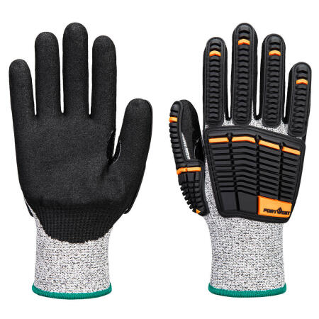 A718 Impact C13 Nitrile Foam Glove Grey/Black