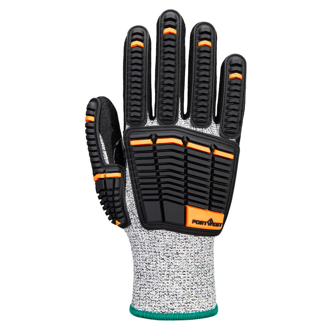 A718 Impact C13 Nitrile Foam Glove Grey/Black - Image 2