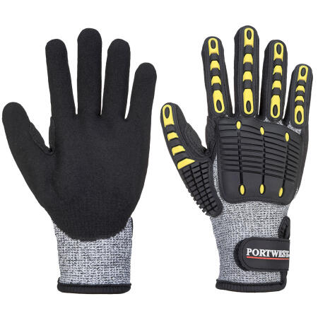 A722 Impact C13 Nitrile Sandy Reinforced Palm Glove Grey/Black