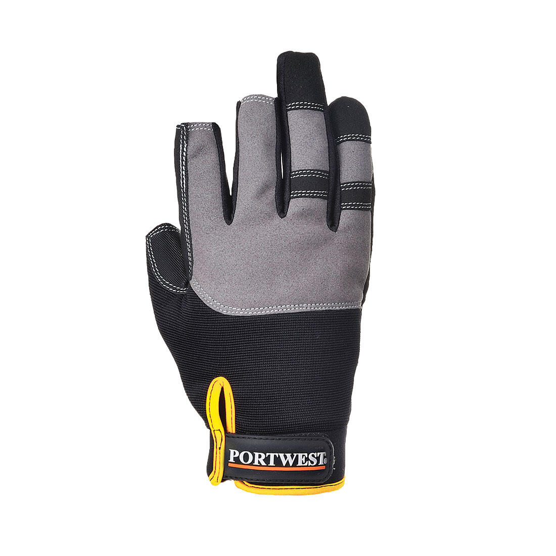 A740 Mechanic 250 Fingerless Glove Black - Image 2