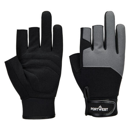 A741 Mechanic 251 Fingerless Glove Black