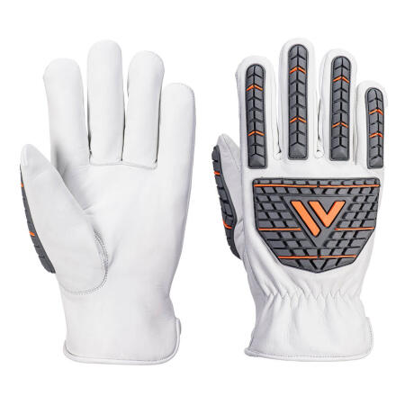 A742 Impact 110 Cow Leather Glove White
