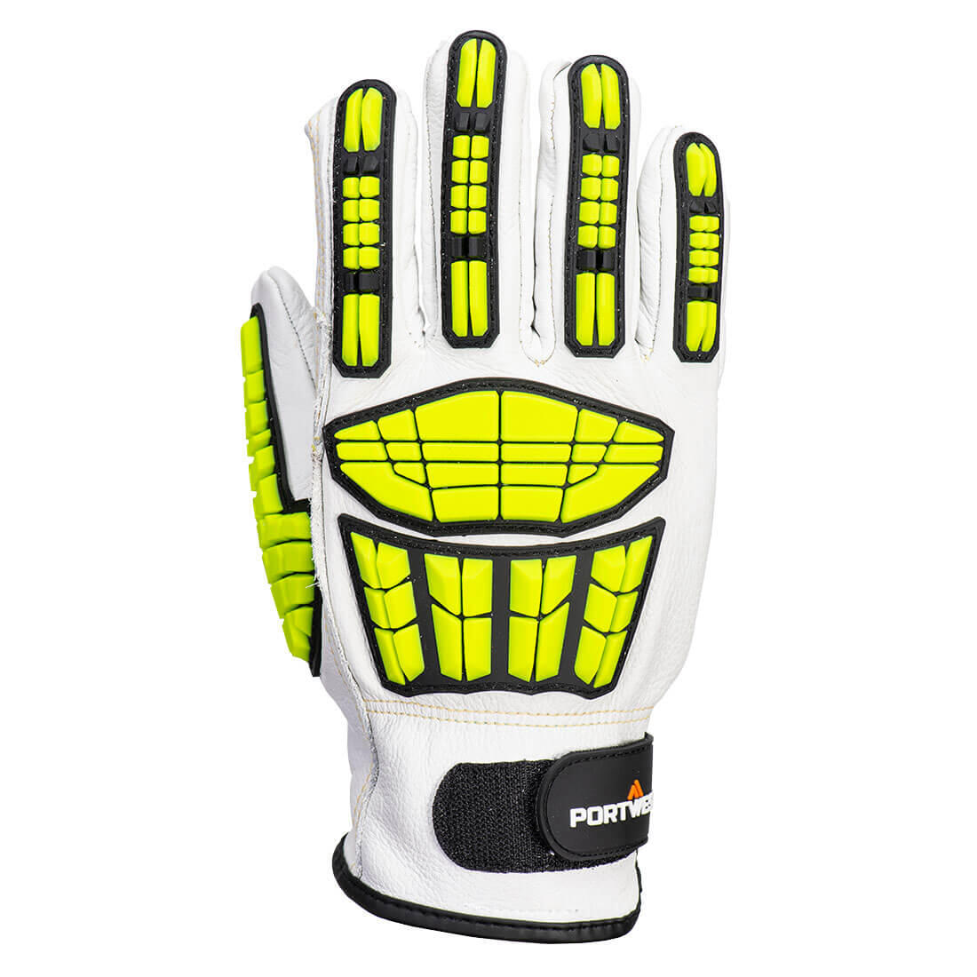 A745 Impact F135 Cow Leather Lined Glove Grey - Image 2