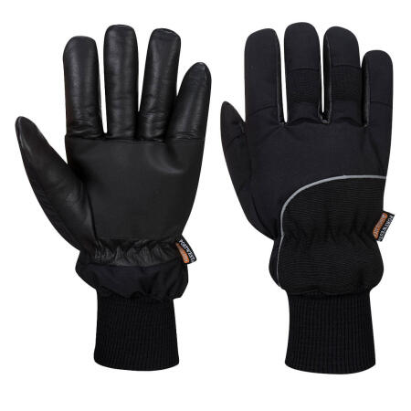 A751 Cold 500 Leather Waterproof Mechanical Glove Black
