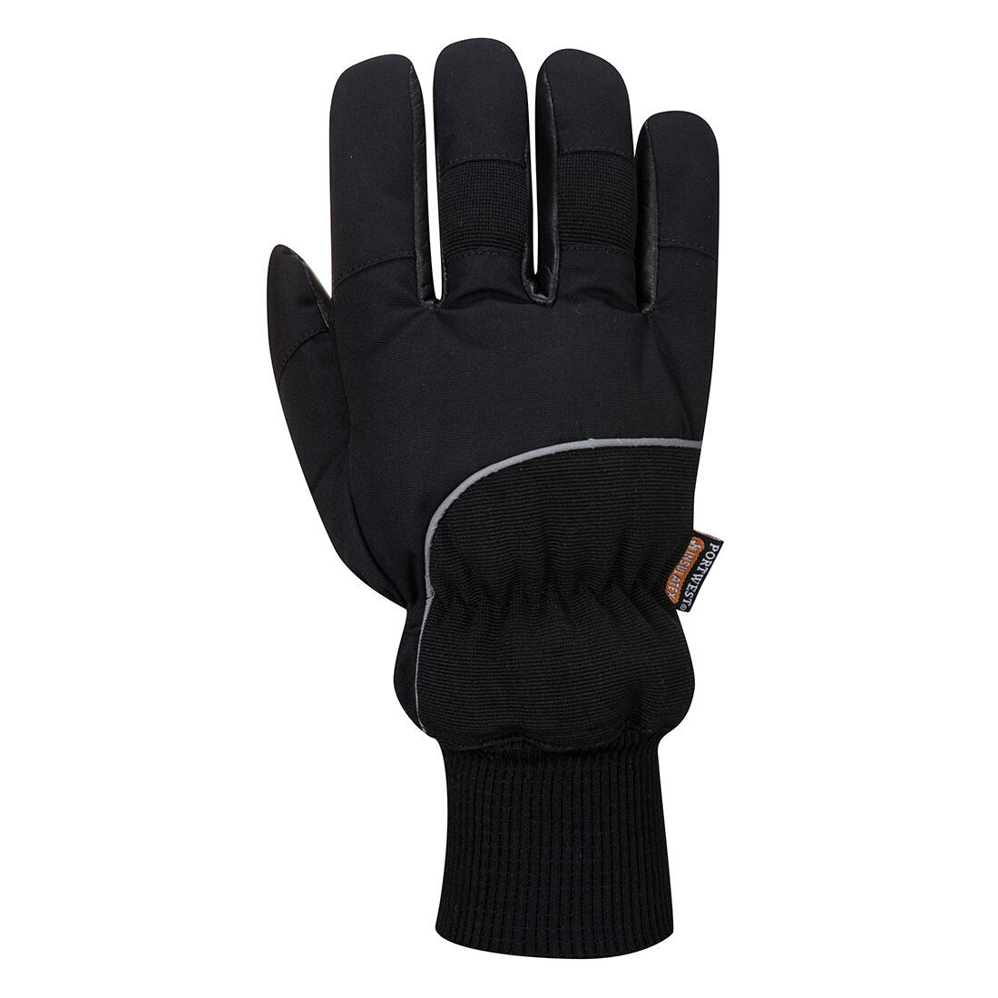 A751 Cold 500 Leather Waterproof Mechanical Glove Black - Image 2