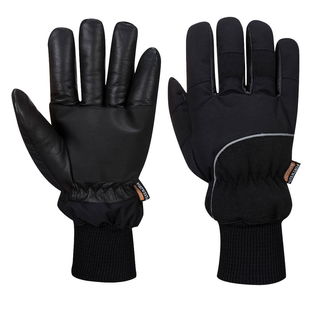 A751 Cold 500 Leather Waterproof Mechanical Glove Black