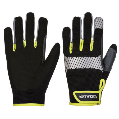 A770 PW3 Mechanic 80 Reflective Utility Glove Black/Yellow