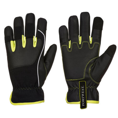 A771 PW3 Mechanic 540 PU Reinforced Palm Glove Black/Yellow