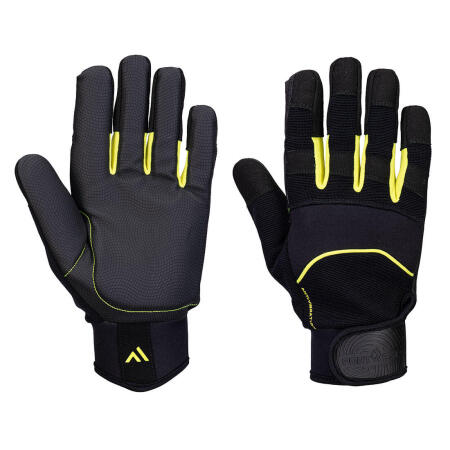 A791  Anti-Vibration B600 PU Mechanical Glove Black
