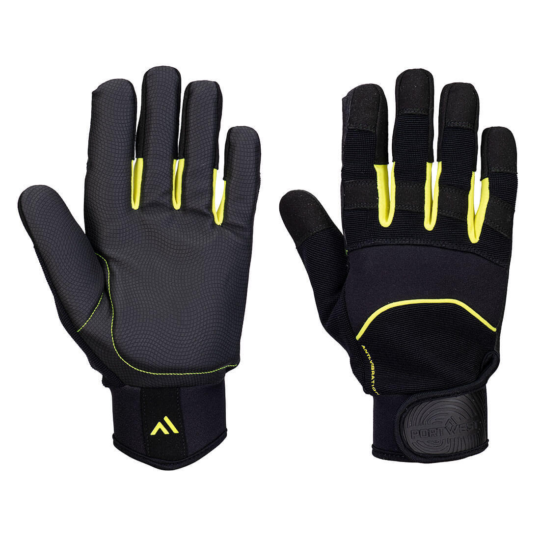A791 Anti-Vibration B600 PU Mechanical Glove Black