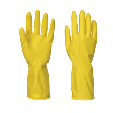 A800 Household Latex Glove Full Box (240 Pairs) Yellow