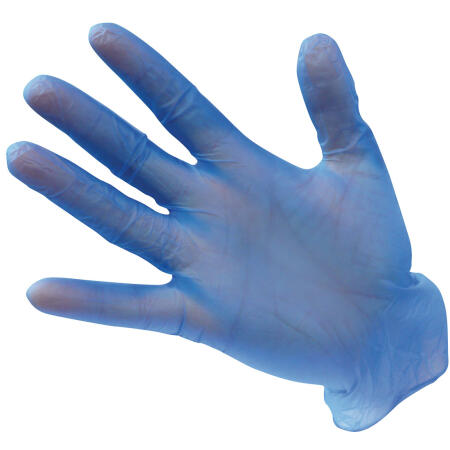 A905 Powder Free Vinyl Disposable Glove (Pk100) Blue