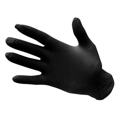 A925 Disp 3.5 mil Nitrile Powder Free Disposable Glove (Pk100) Black