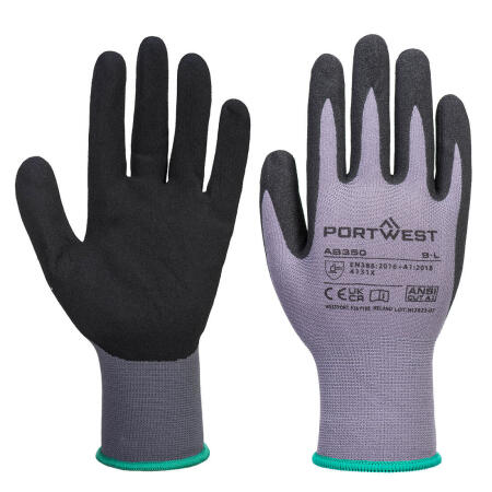 AB350 Grip 15 Nitrile Sandy Essential Multipack (Pk12) Grey/Black