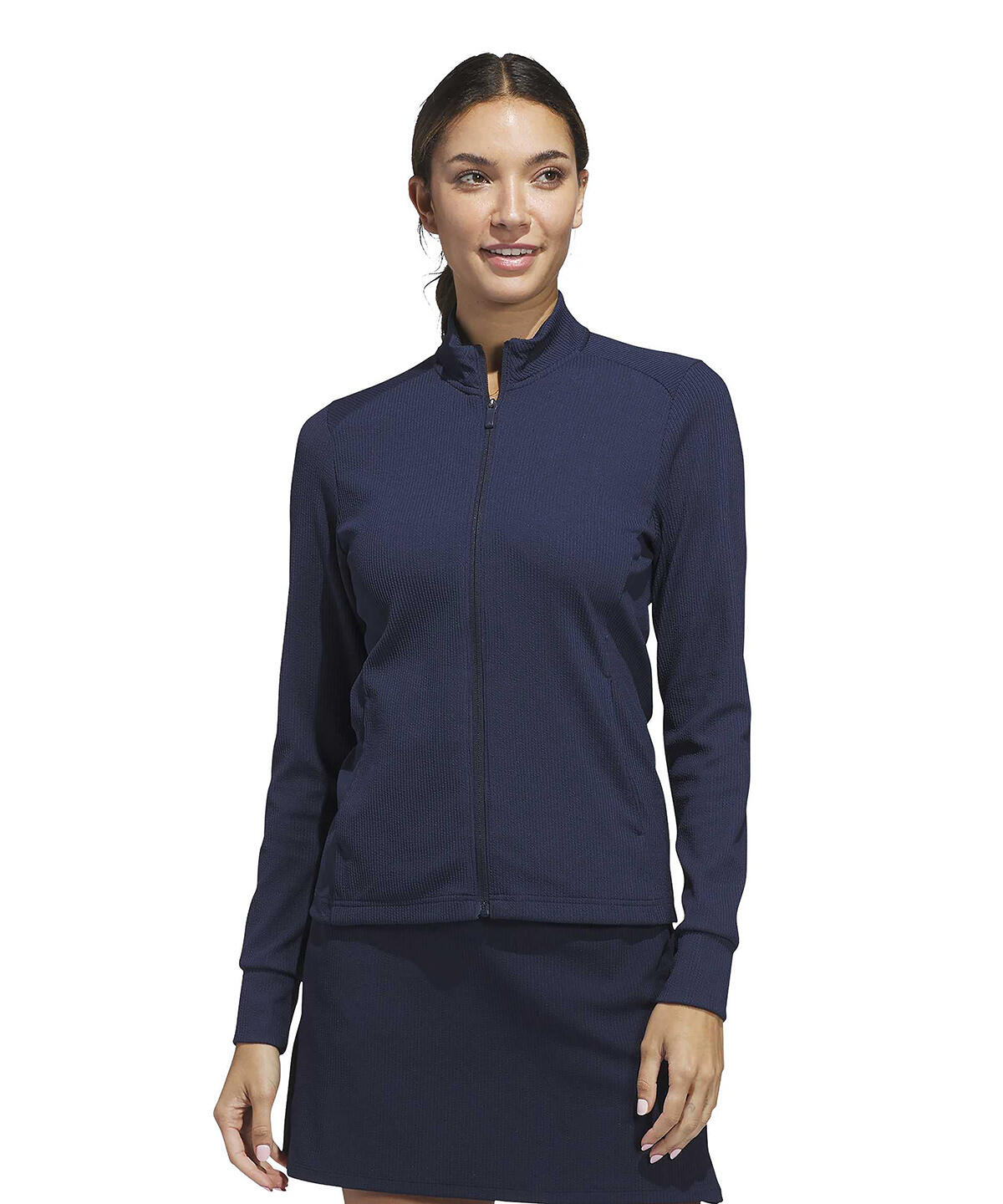 KC2073 Women’s performance texture full-zip jacket Blue