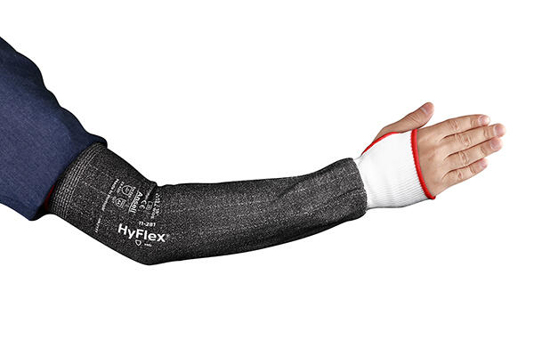 Ansell Hyflex 11-281 18" Sleeve Wide Th Black/White