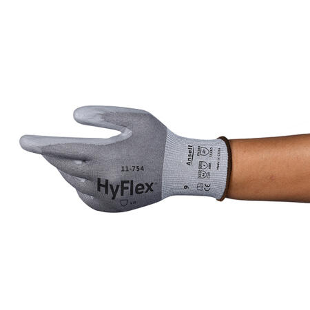 Ansell Hyflex 11-754 Gloves Grey