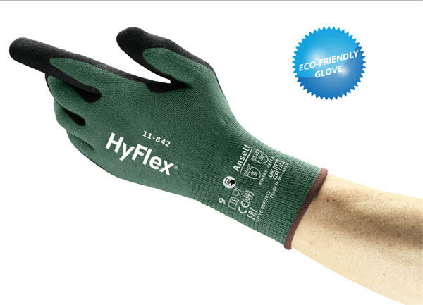 Ansell Hyflex 11-842 Gloves Green