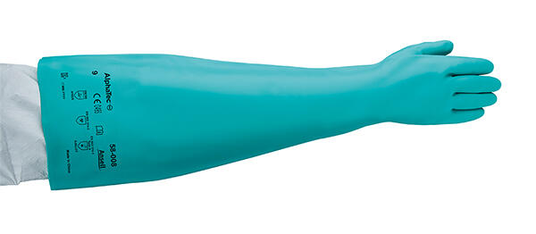 Ansell Alphatec 58-008 Gauntlet Glove Blue