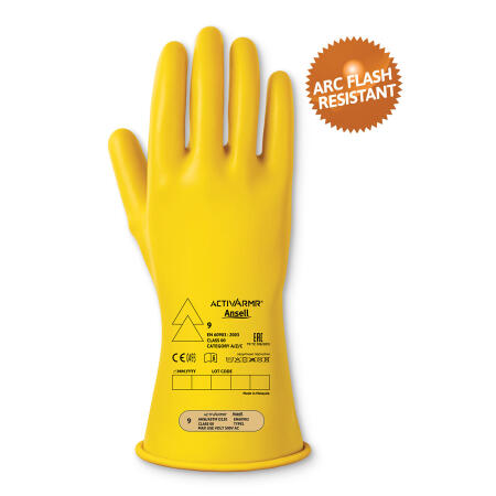 Low Volt Electrical Insulating Glove (Class 00) Yellow