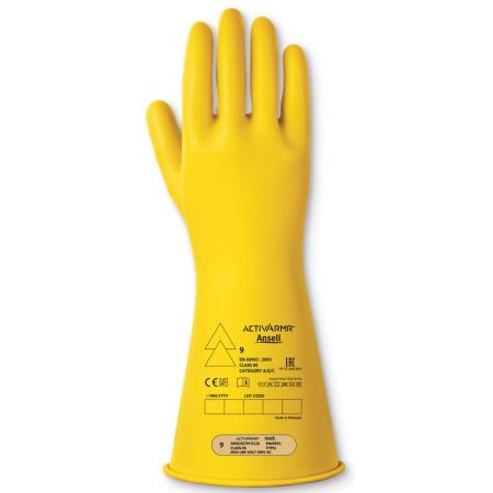 Low Volt Electrical Insulating Glove (Class 00) Yellow