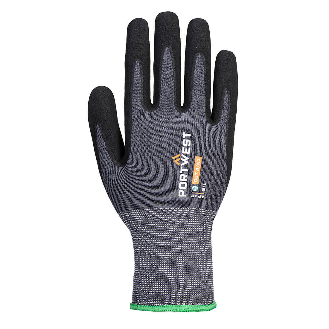 AP12 SG Grip 15 Eco Nitrile Glove Grey/Black - Image 2