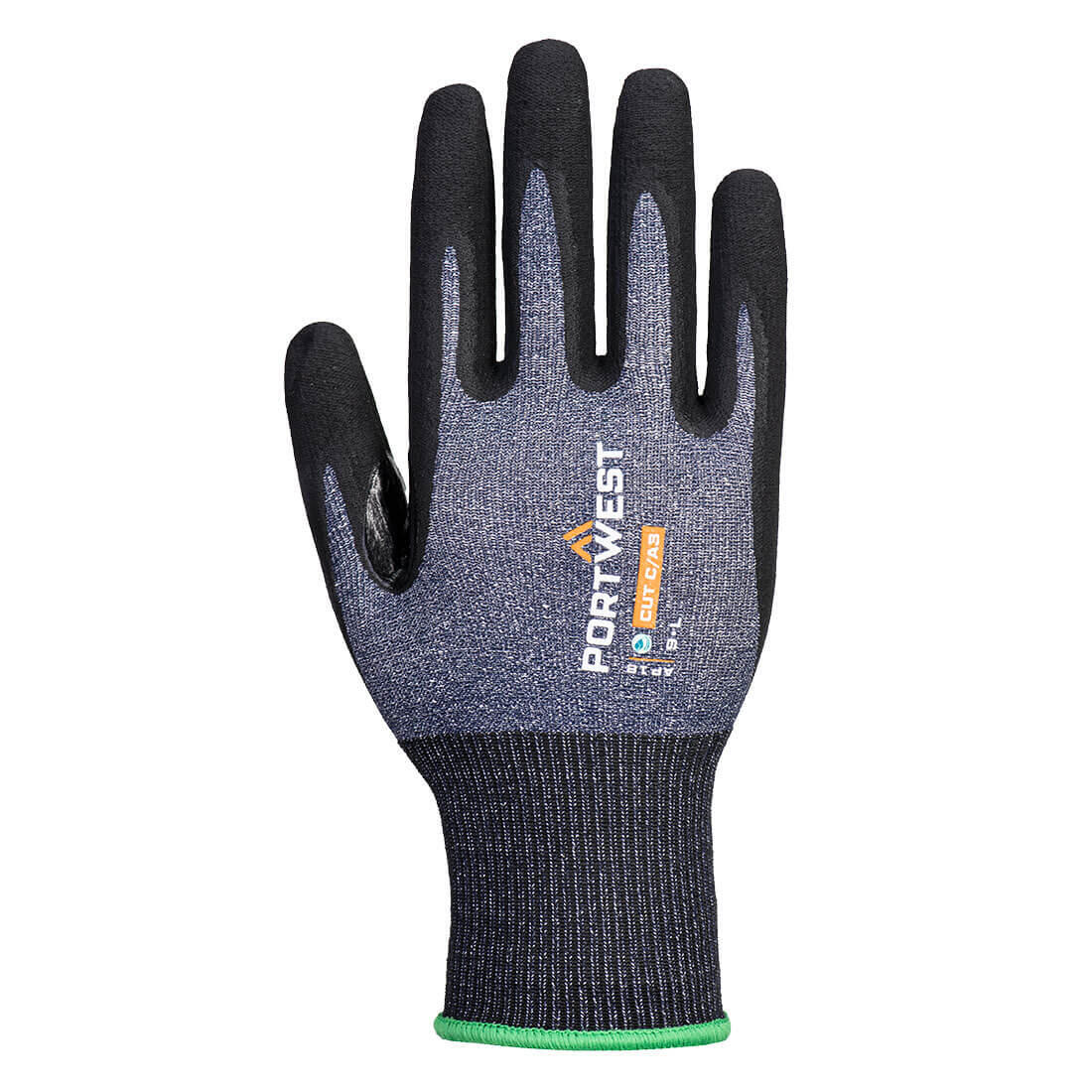 AP18 SG Cut C15 Eco Nitrile Glove Blue/Black - Image 2
