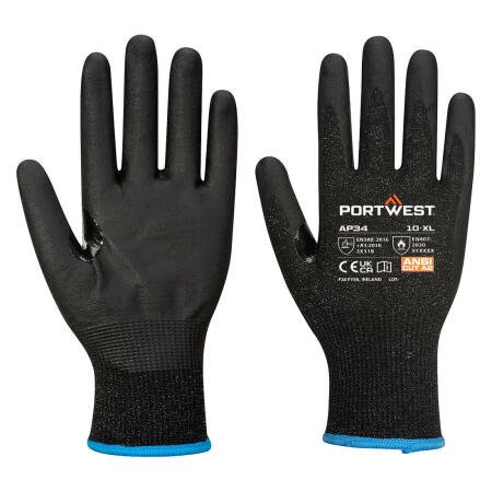 AP34 LR15 Nitrile Foam Touchscreen Glove Black