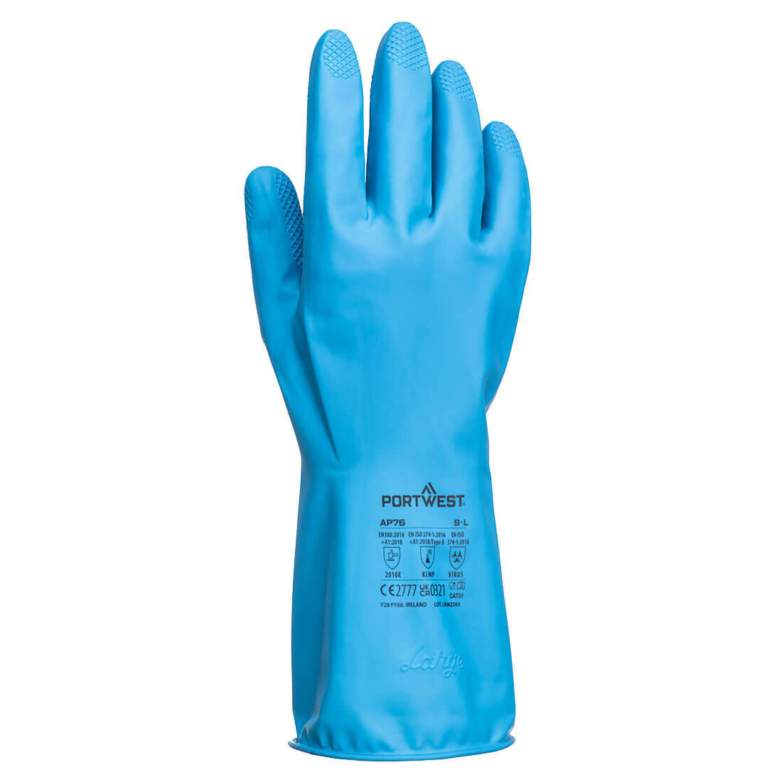 AP76 FD Chemical B Latex Light Gauntlet Blue - Image 2