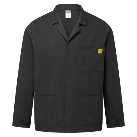 AS18 Anti-Static ESD Lab Jacket Black