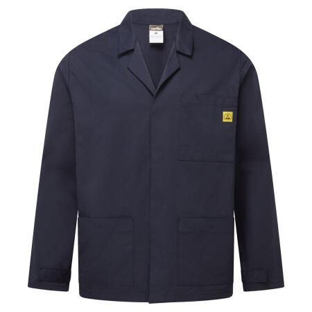 AS18 Anti-Static ESD Lab Jacket Navy