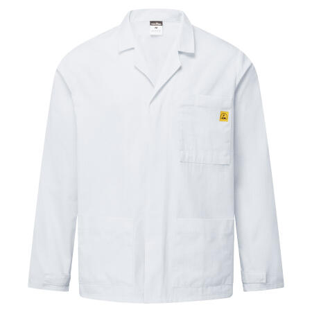 AS18 Anti-Static ESD Lab Jacket White