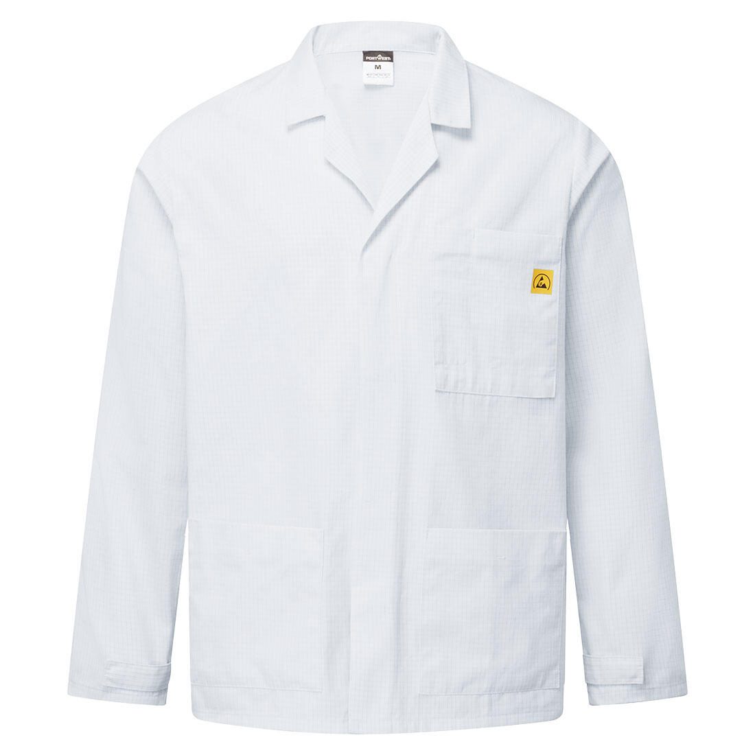 AS18 Anti-Static ESD Lab Jacket White