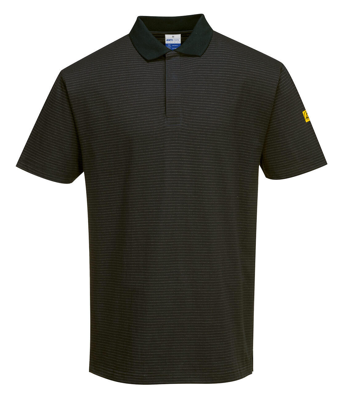 AS21 Anti-Static ESD Polo Shirt S/S Black