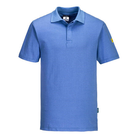 AS21 Anti-Static ESD Polo Shirt S/S Hamilton Blue