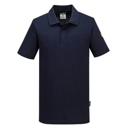 AS21 Anti-Static ESD Polo Shirt S/S Navy