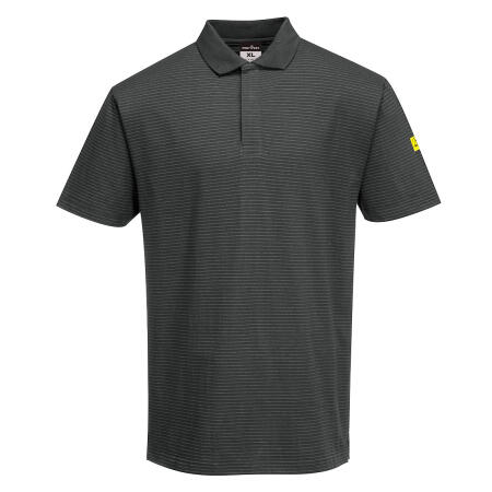 AS21 Anti-Static ESD Polo Shirt S/S Zoom Grey