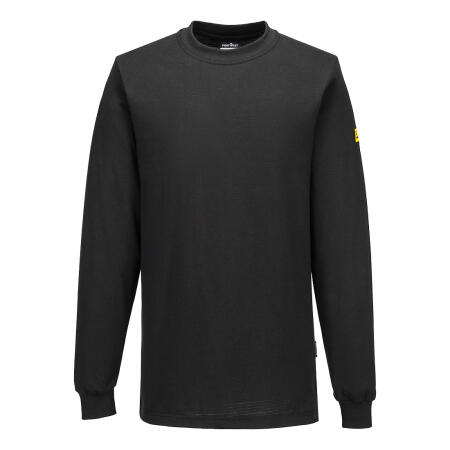 AS22 Anti-Static ESD T-Shirt L/S Black