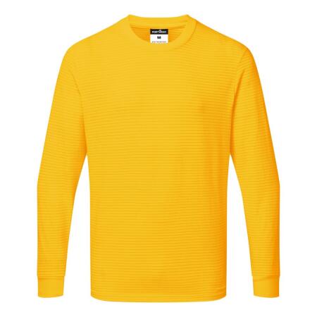 AS22 Anti-Static ESD T-Shirt L/S Deep Yellow