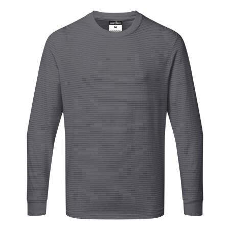 AS22 Anti-Static ESD T-Shirt L/S Zoom Grey