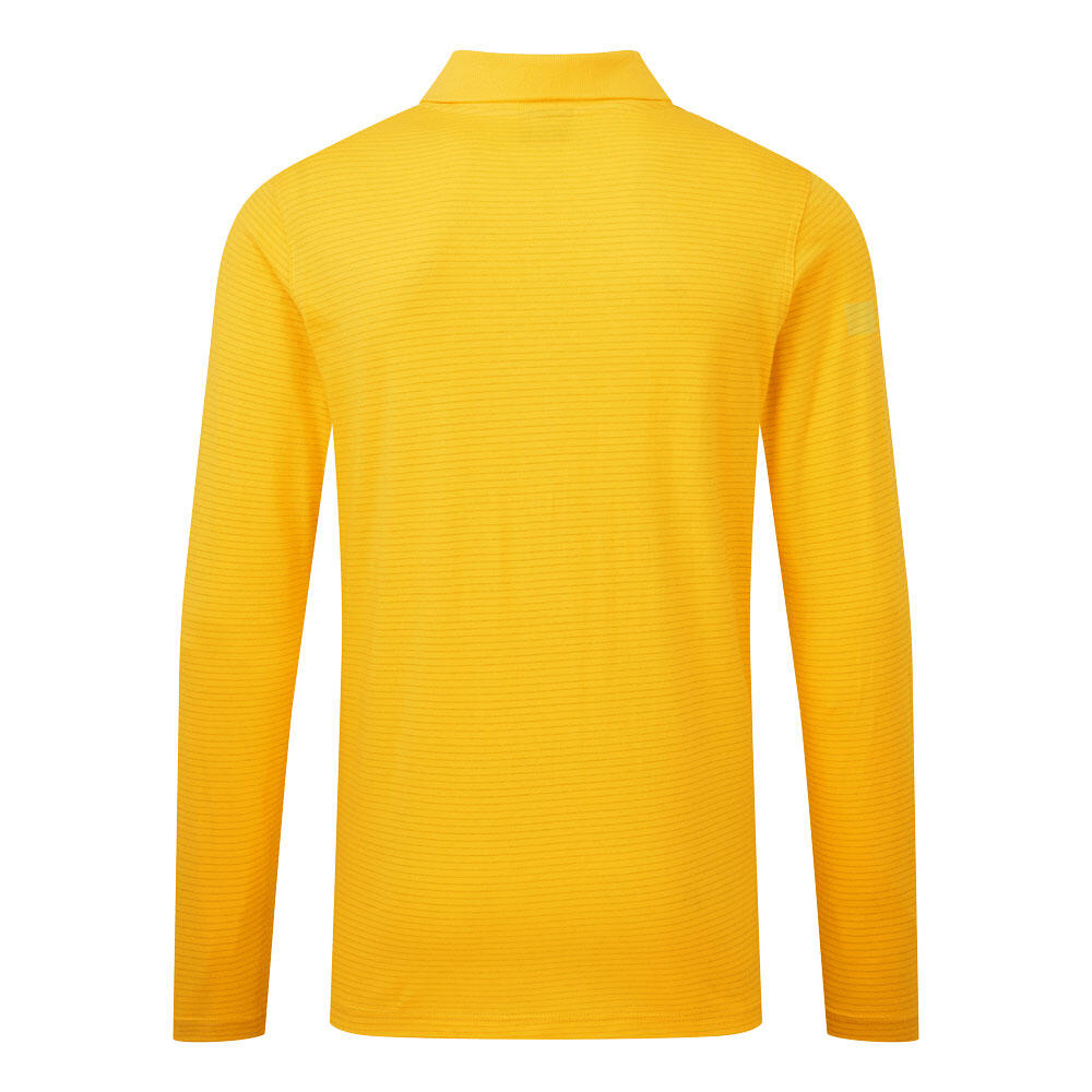 AS23 Anti-Static ESD Polo Shirt L/S Deep Yellow - Image 2