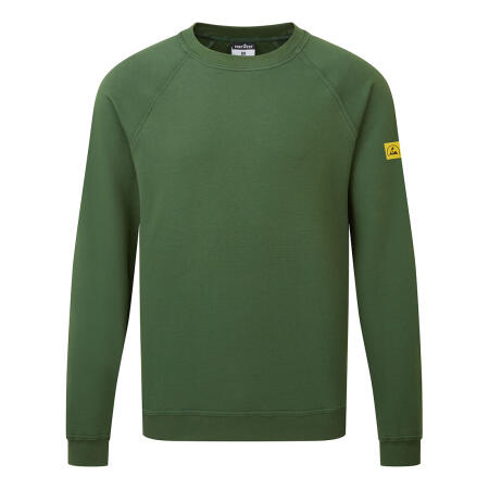 AS24 Anti-Static ESD Sweatshirt Forest Green