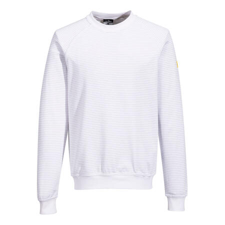 AS24 Anti-Static ESD Sweatshirt White