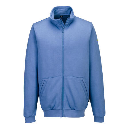AS25 Anti-Static ESD Zip Sweatshirt Hamilton Blue