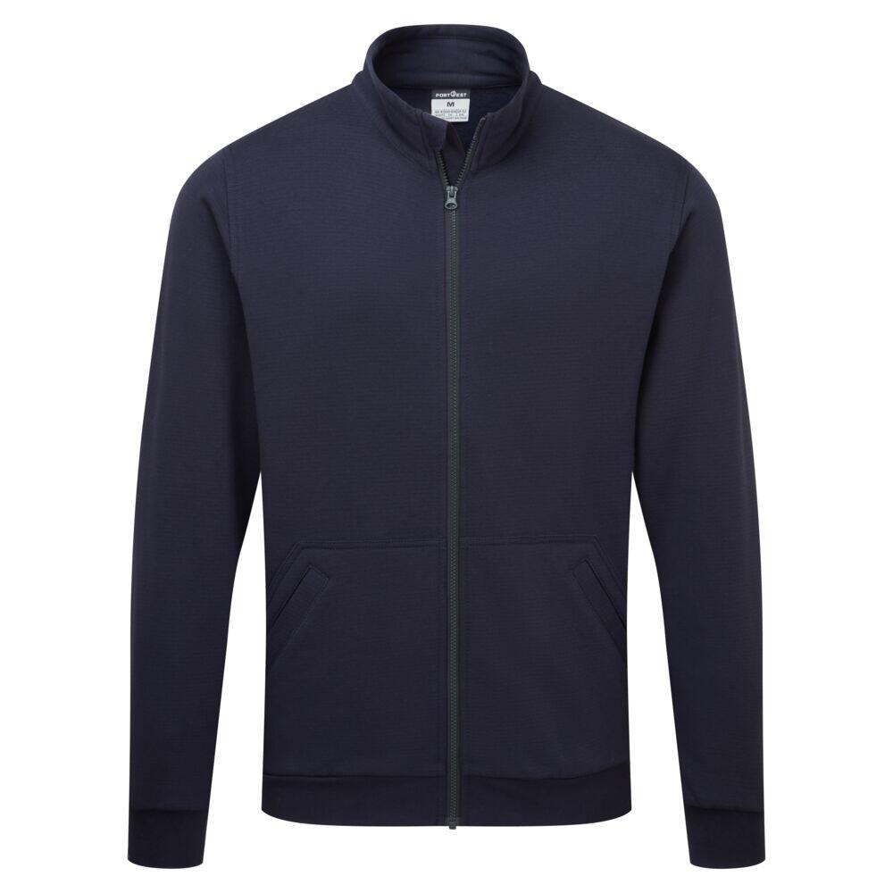 AS25 Anti-Static ESD Zip Sweatshirt Navy