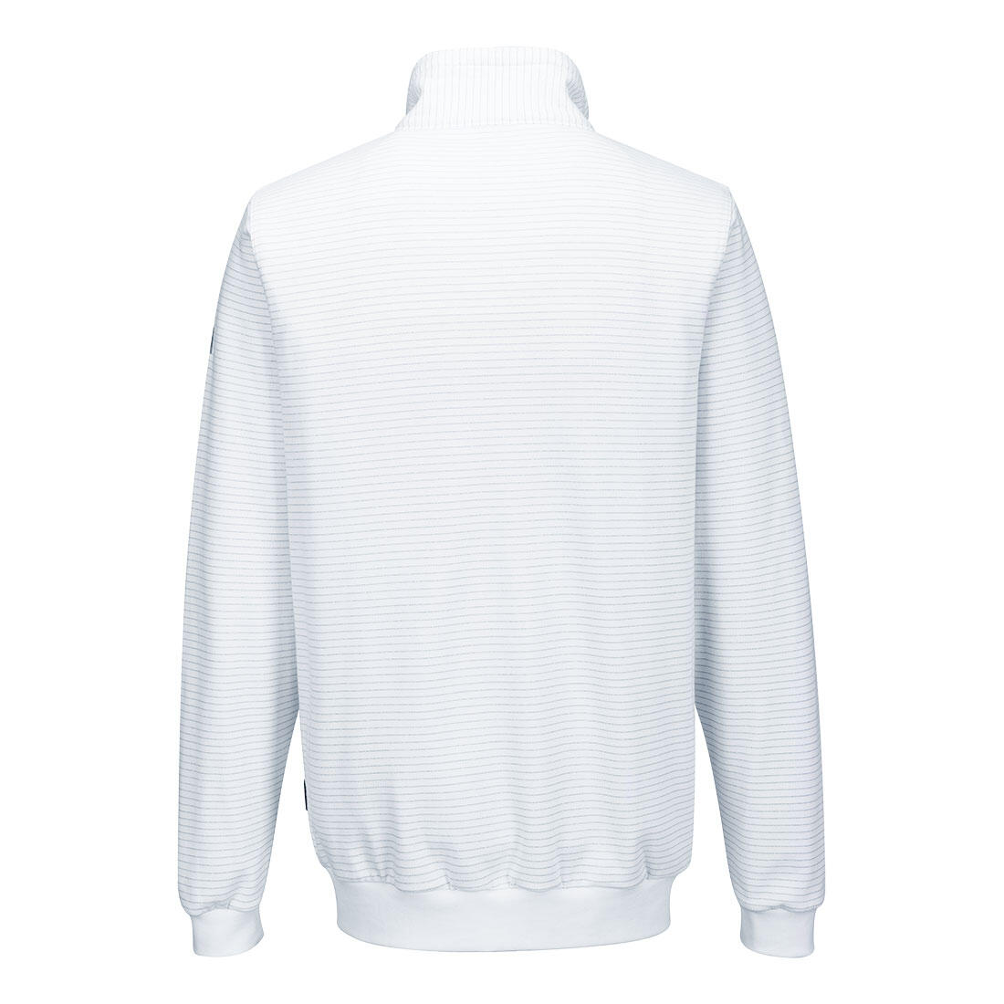 AS25 Anti-Static ESD Zip Sweatshirt White - Image 2