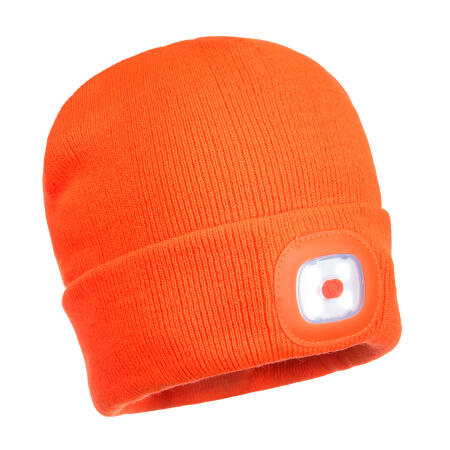 B029 Rechargeable LED Beanie Orange