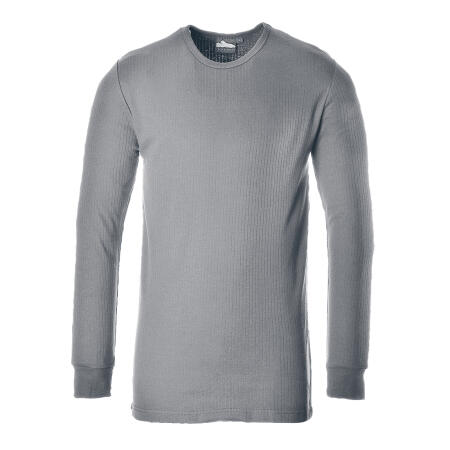 B123 Thermal T-Shirt Long Sleeve Grey
