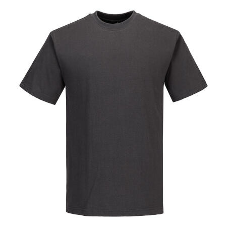 B195 Turin Cotton T-Shirt S/S Metal Grey