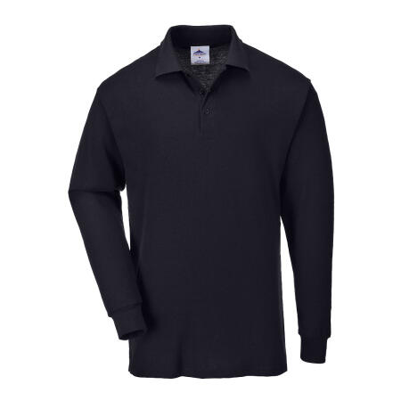B212 Genoa Polo Shirt L/S Black